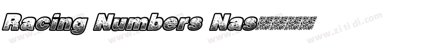 Racing Numbers Nas字体转换